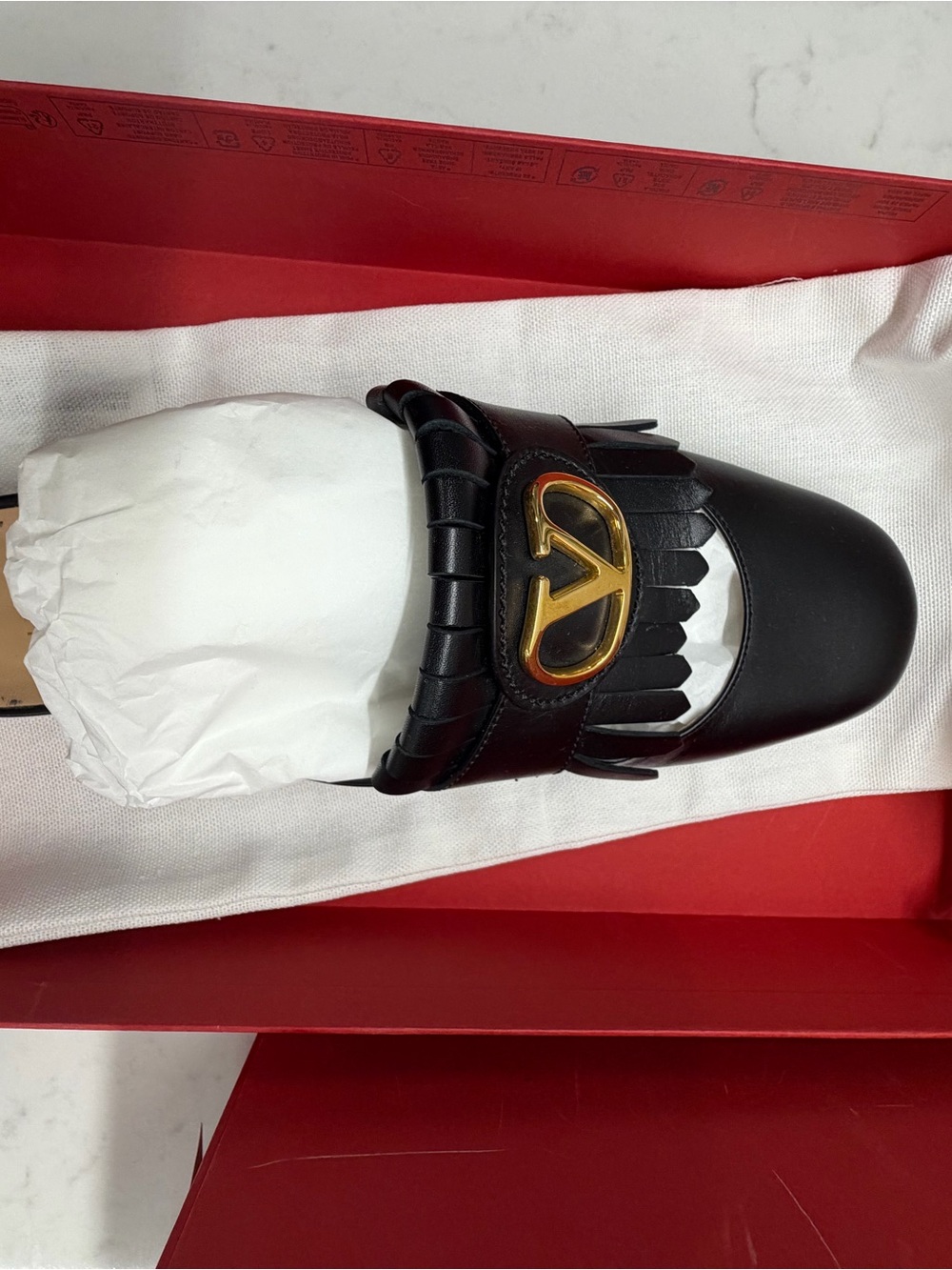 Valentino Garavani VLOGO Kiltie Loafter Mule - Picture 6 of 10